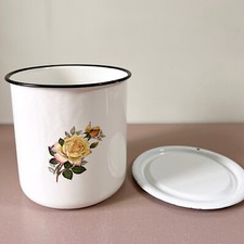 Enamel Flour Bin Vintage