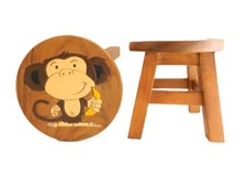 Childs Childrens Wooden Stool