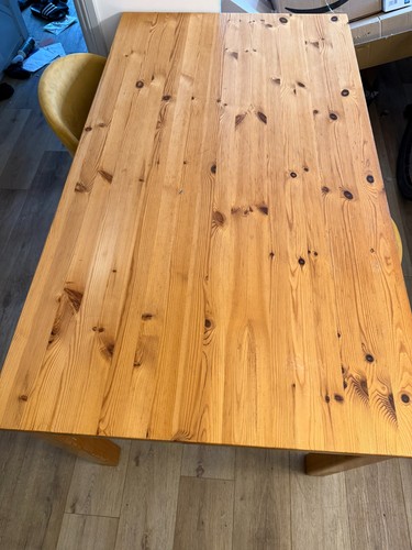 Solid pine dining table rustic - table,