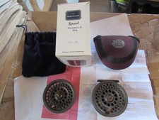V good vintage Hardy Viscount LA MKIII MK3 5/6 trout fly fishing reel + spool