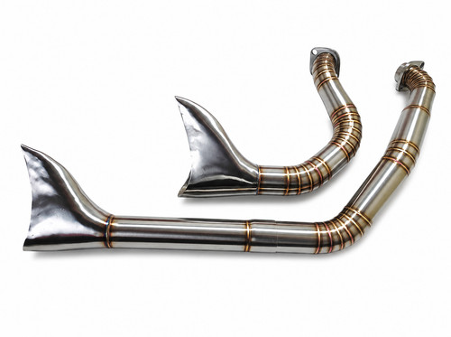 Custom fishtail exhaust for - fishtail,