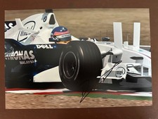 JACQUES VILLENEUVE HAND SIGNED 12X8” PHOTO BMW SAUBER F1 BAR RENAULT WILLIAMS 