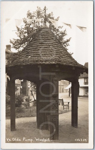 Woolpit rppc vintage postcard - woolpit,