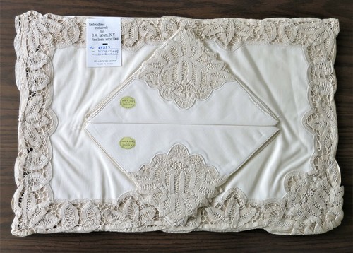 Vintage jabara tan linen - b,