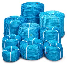Blue polypropylene rope - blue,