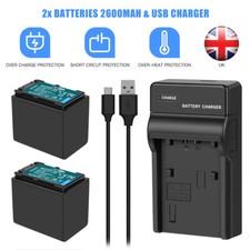 2x 2600mAh NP-FV70 Battery +USB Charger For Sony DCR-DVD308 DVD508 DVD405 DVD505