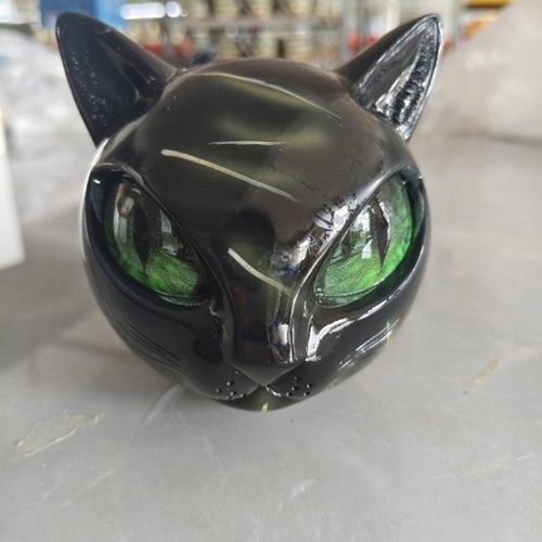 Luxury black cat stone - cat,