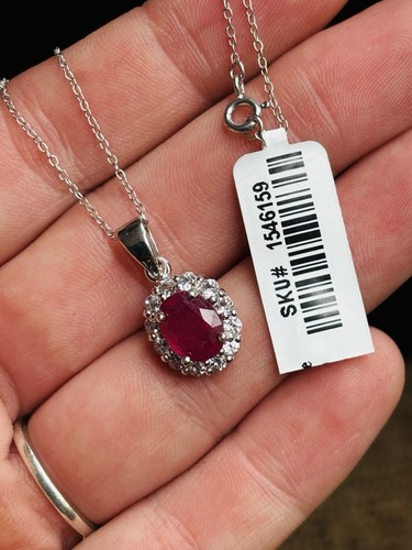 Tjc silver ruby - and, white