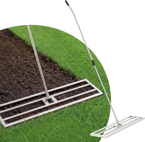 Steel lawn leveling rake - lawn,