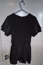 F&F Black Velvet Sparkle Short