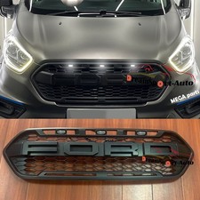 Upgrade Raptor Style Front Grille For 2018-2023 Ford Transit Custom W/LED Lights