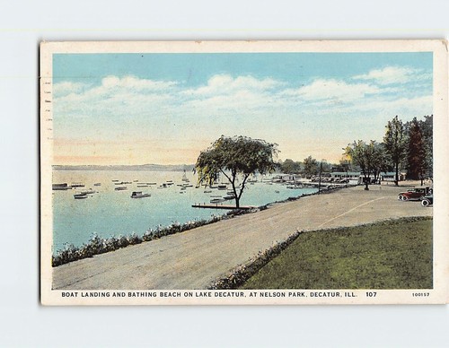 Postcard boat landing and - postcard,