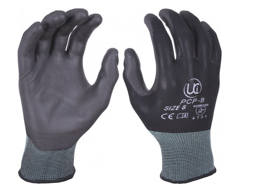 Work gloves palm coated - gloves, pu