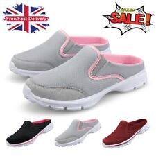 Women Mules Shoes Slip on Sneaker Backless Slipper Loafer Causal Shoes Size UK