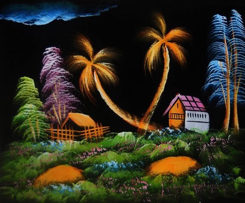 Painting velvet cloth - painting,