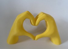 Modern Yellow Heart Hand