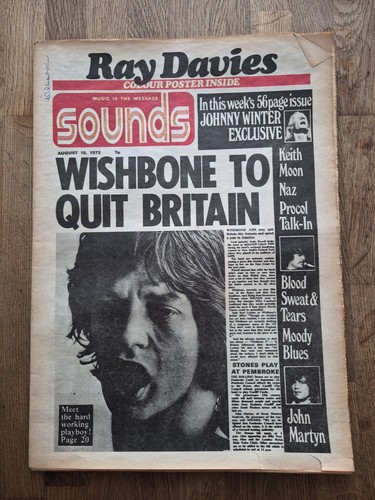 Sounds newspaper 1973 - sounds, 18.08.1973