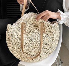 Summer Round Straw Bag Women