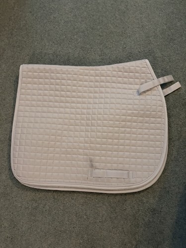 White dressage square - white, numnah