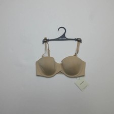 Calvin Klein Women's Lightly Lined Strapless Bra Size 32C Nude Bare QF5748F