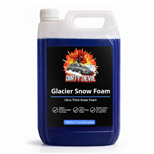Dirty devil glacier - snow, foam