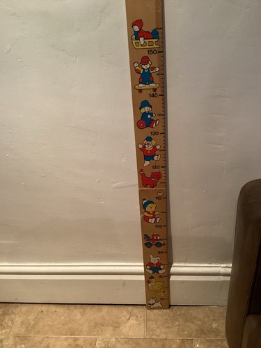 Vintage wooden childs height - vintage,