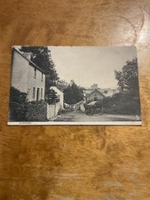 Old postcard llangorse Tuck's horse cart village