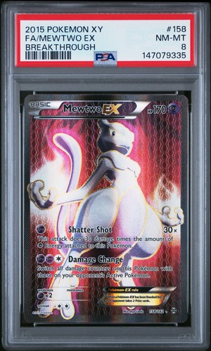 Psa mewtwo 158 162 - 8, ex