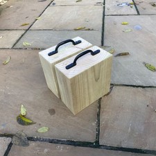 2 x Wooden Rustic Sleeper Door