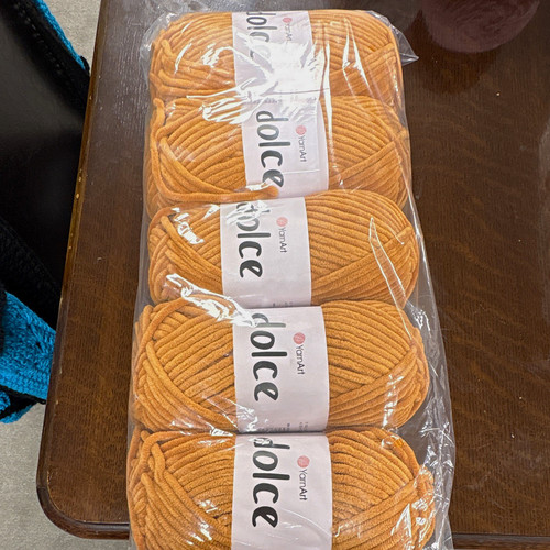 Yarnart dolce orange chenille - dolce,