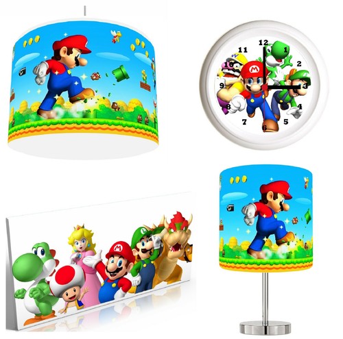 Mario bros lampshade - lampshade, 10"