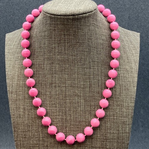 Bubblegum pink necklace is - bubblegum, as
