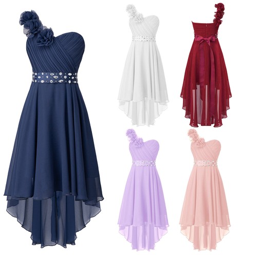 Girls chiffon one shoulder - chiffon,