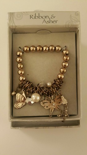 Ribbon and asher - asher, gold