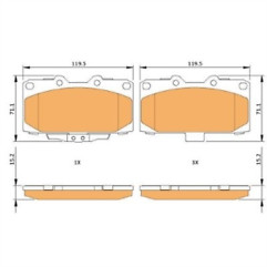 Braymann bbp0001 brake pad set - braymann,
