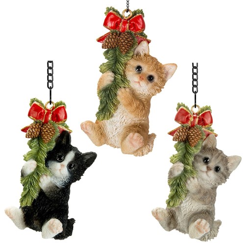 Christmas hanging mini kitten - hanging,