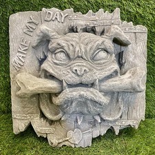 Large concrete bulldog - large, head
