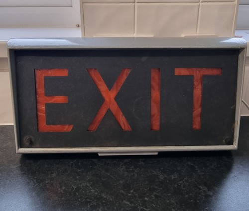 Vintage bardic xl3c exit sign - vintage,