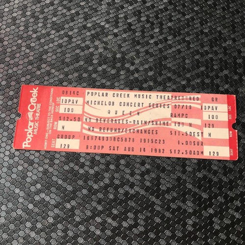 Queen unused ticket poplar - queen,