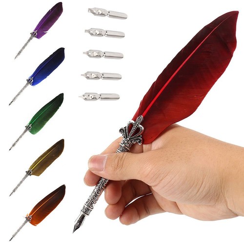 Gift box feather pen scuba - gift,
