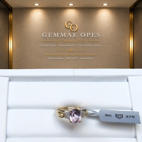 New 9ct gold kunzite - 9ct, and