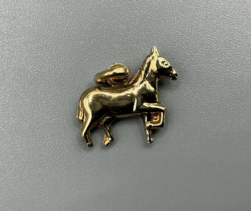 9ct gold horse charm - 9ct, charm/pendant