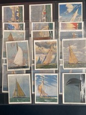 cigarette cards racing yachts full set 1938