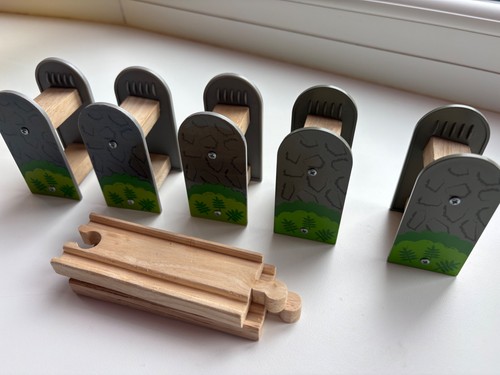 Bigjig wooden train - train, track