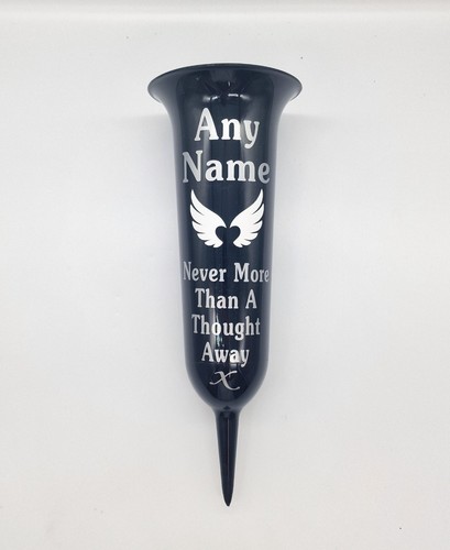 Personalised black grave - personalised,