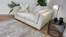 DFS Ada 2 Seater Fabric Sofa in Natural/Stone