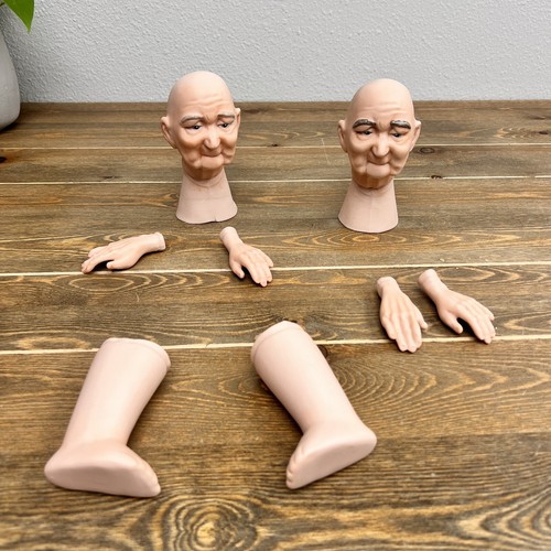 Vintage old man - porcelain, doll