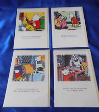 Rupert Bear  BIRTHDAY / GREETINGS  etc  Cards    x 4    All Different.