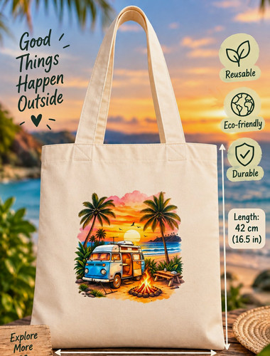 Reusable canvas tote - canvas, bag