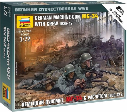 Zvezda german machine gun - 1/72,